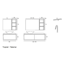 Conjunto Mueble De Baño Moderno – Tropical – Taberner