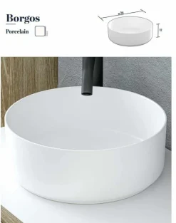 Conjunto Mueble De Baño Suspendido 2 Puertas Y Modulo 2 Huecos Unidos Por Tapa Quadra SolidCoat Surface Con Lavabo Sobre Encimera Solid Surface Kaury – Serie Life – Baños10