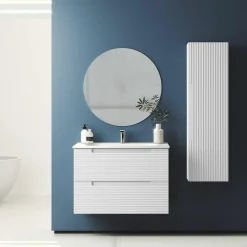 Conjunto Mueble De Baño Suspendido 2 Cajones + Lavabo Cerámico Flat/Ada – Kyoto – Visobath