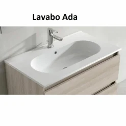 Conjunto Mueble De Baño Suspendido 2 Cajones + Lavabo Cerámico Flat/Ada – Kyoto – Visobath