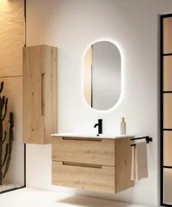 Conjunto Mueble De Baño Suspendido 2 Cajones + Lavabo Cerámico Flat/Ada – Kyoto – Visobath