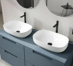 Conjunto Mueble De Baño Suspendido 2 Cajones + Lavabo Cerámico Flat/Ada – Kyoto – Visobath