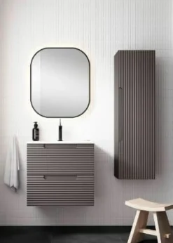 Conjunto Mueble De Baño Suspendido 2 Cajones + Lavabo Cerámico Flat/Ada – Kyoto – Visobath