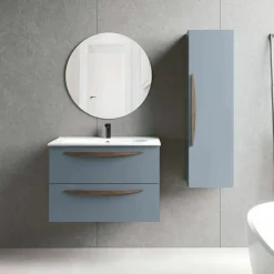 Conjunto Mueble De Baño Suspendido 2 Cajones Con Lavabo Ceramico Ada/flat – Arco – Visobath