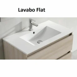 Conjunto Mueble De Baño Suspendido 2 Cajones Con Lavabo Ceramico Ada/flat – Arco – Visobath
