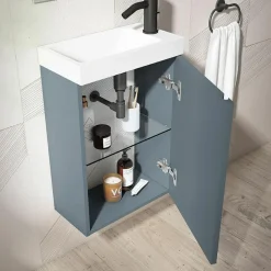 Conjunto Mueble Suspendido + Lavabo + Espejo Fondo Reducido De 40 Cm – Lagos – Visobath