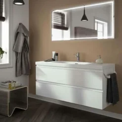 Conjunto Mueble Suspendido 2 Cajones Con Lavabo Toscana Y Toallero Lateral – Monterrey – Salgar