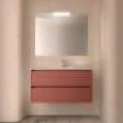 Conjunto Mueble Suspendido 2 Cajones Y Lavabo De Porcelana – Noja – Salgar