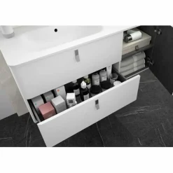 Conjunto Mueble Suspendido 2 Cajones + 1 Puerta Derecha – Uniiq D/Blanco Mate – Salgar