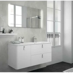 Conjunto Mueble Suspendido 2 Cajones + 1 Puerta Derecha – Uniiq D/Blanco Mate – Salgar