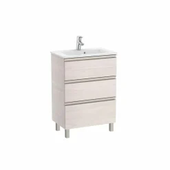 Conjunto Unik Mueble Base Compacto De Tres Cajones Y Lavabo – The Gap – Roca