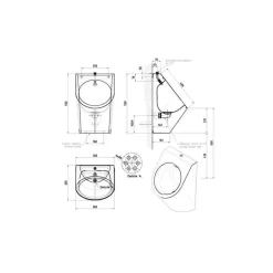 Conjunto Urinario PRESTOWASH INOX OVAL + Grifo Temporizado Presto XT UE – K088947 – Presto Iberica
