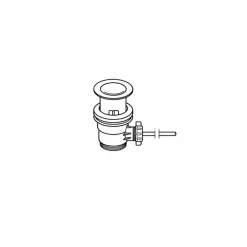 Desagüe Automático Lavabo Bidet Tapón Pequeño Completo Con Varilla Y Pomo Níquel – 47371 – Galindo – LuxCover