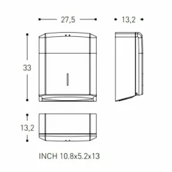 Dispensador De Papel – Architect – Cosmic – WJC290A0027002