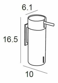Dosificador De Pared – Cromo Modelo Marina – 2877002 – Manillons Torrent