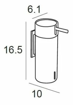 Dosificador De Pared – Negro Mate Modelo Marina – 2877081 – Manillons Torrent