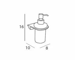 Dosificador Pared – Cromo Modelo Luxor – 2117002 – Manillons Torrent