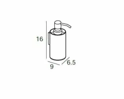 Dosificador Pared – Negro Mate Modelo Eco – 1717081 – Manillons Torrent