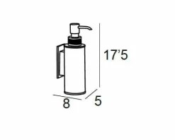 Dosificador Pared Adh. – Cromo/Oro Modelo Carmen – 6677003 – Manillons Torrent