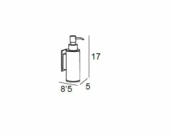 Dosificador Pared Adh.- Cromo Modelo Iris – 6877002 – Manillons Torrent
