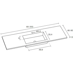 Encimera Gel Coat OUTLET – Maui – Doccia Group