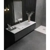 Encimera Standard De Carga Mineral Con Textura Lisa. Color Blanco – Levisa – Doccia