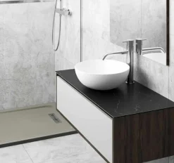 Encimera Tapa De Resina Fenolica 1 Cm De Grosor Marmol Negro – Leo Peak – Baños 10