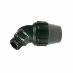 Enlace Acodado De Polietileno 45º Rosca Macho De 25×3/4» Mm
