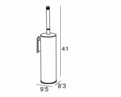 Escobillero Adh. Pared – Oro-Blanco Modelo Carmen – 6667050 – Manillons Torrent