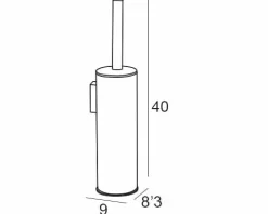 Escobillero De Pared – Cromo Modelo Luxor – 2107002 – Manillons Torrent
