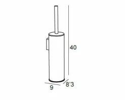 Escobillero De Pared – L.Envej. Modelo Iris – 6807011 – Manillons Torrent