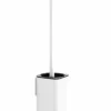 Escobillero De Pared Acabado Blanco Mate Modelo Slim – 2307/2367BM- Manillons Torrent