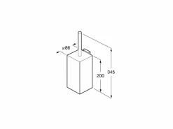 Escobillero De Pared (Posibilidad De Instalación Mediante Tornillería O Adhesivo) – Rubik – Roca – A816851001