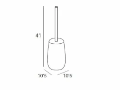 Escobillero De Pie – Cr/Blanco Modelo Combis – 1514005 – Manillons Torrent