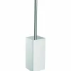 Escobillero Inox Brillo Con Soporte A Pared Serie Barcelona – 09075.B – Nofer