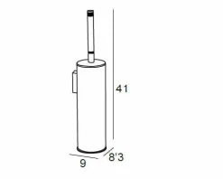 Escobillero Pared – Oro Modelo Carmen – 6627001 – Manillons Torrent