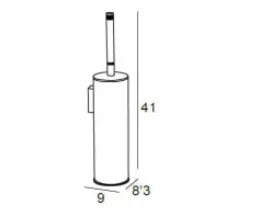 Escobillero Pared – Oro-Blanco Modelo Carmen – 6627050 – Manillons Torrent