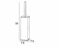 Escobillero Pie – Cromo Modelo Lys – 6714002 – Manillons Torrent