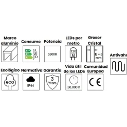 Espejo Con Luz Led Y Antivaho – Redondo – Manillons Torrent