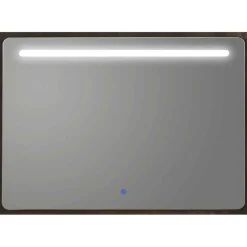 Espejo Cuadrado Con Luz Frontal Franja Superior Y Sensor Touch De Encendido – Muebles Jumar