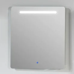 Espejo Cuadrado Con Luz Frontal Franja Superior Y Sensor Touch De Encendido – Muebles Jumar