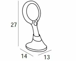 Espejo De Mano Aumento X5 – Blanco Modelo Combis – 1750074 – Manillons Torrent