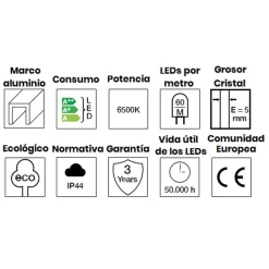 Espejo Luz Led Retroiluminada – Retro – Manillons Torrent