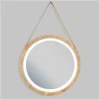Espejo Redondo Con Luz Frontal Perimetral Modelo Junco – DecorBath