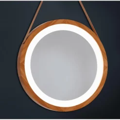 Espejo Redondo Con Luz Frontal Perimetral Modelo Junco – DecorBath