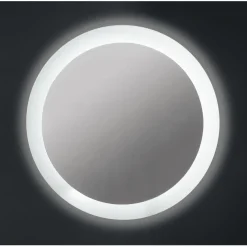 Espejo Redondo Retroiluminado Y Luz Frontal Perimetral Modelo Luna – DecorBath
