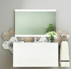 Espejo Retroiluminado Y Luz Frontal Proyectada En La Parte Superior E Inferior Modelo Sun – DecorBath