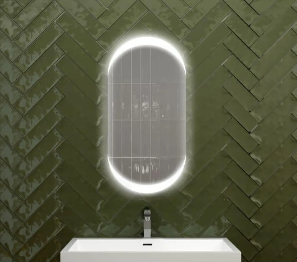 Espejo Retroiluminado Y Luz Frontal Proyectada En La Parte Superior E Inferior Modelo Nixon – DecorBath