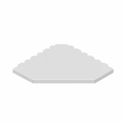 Estante De Ducha Sin Tornillos Ni Pegamento. Shelf Lisa Trapezoid Light – Evolux Shelfs -Iz10203 – Estil Gurú