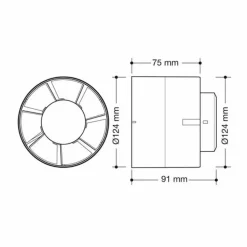 Extractor Eléctrico Para Conducto Ø125mm – Drena